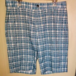 Classic Blue Checkered Men's Shorts